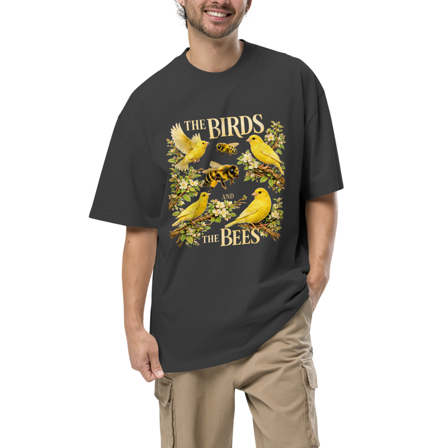 The Birds and The Bees - Oversized Graphic T-Shirt