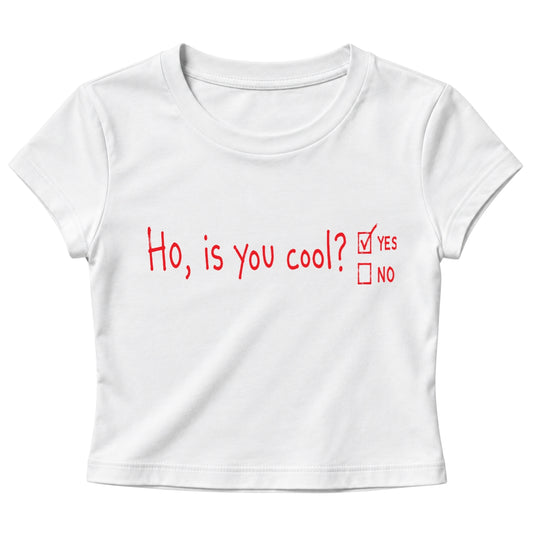 Ho, Is You Cool? - Women's Baby Tee