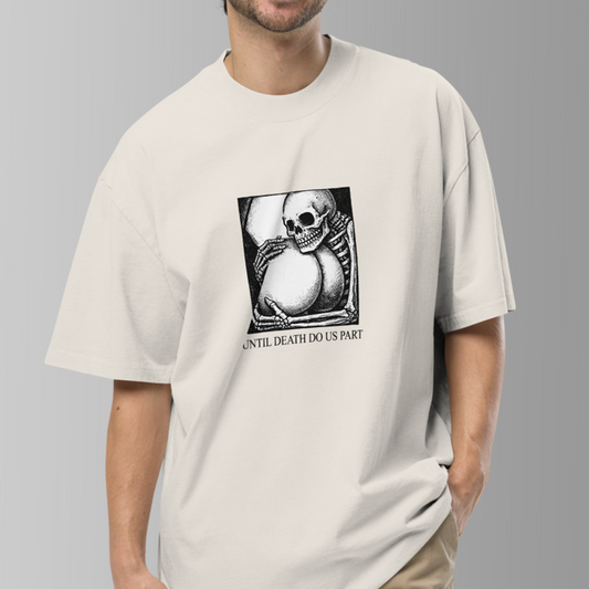 Until Death - Oversized Graphic T-Shirt
